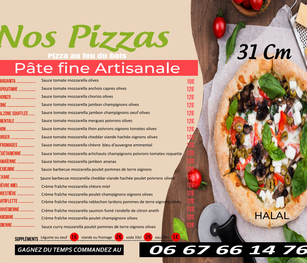 Croq Pizza, camion feu de bois Créteil pointe du lac 1